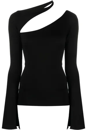 MANURI Sandy blus med utsnitt