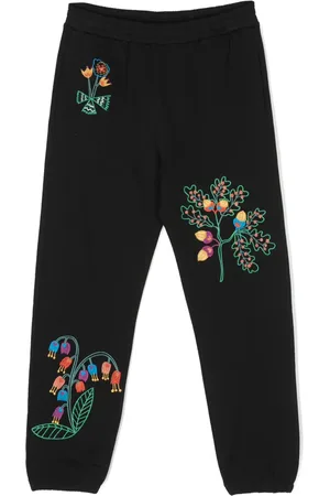 Stella McCartney Mjukisbyxor med blomsterbrodyr