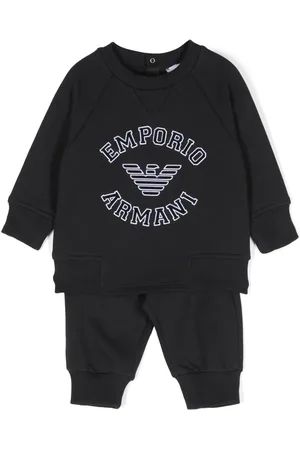 Emporio Armani Mjukisoverall med präglad logotyp