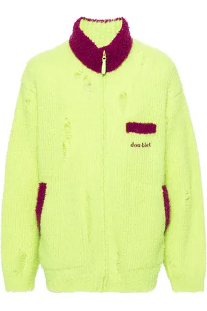 DOUBLET Sliten kofta i fleece