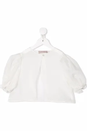 LA STUPENDERIA Kort blus med puffärm