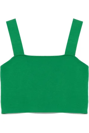 Maje Croptop med fyrkantig ringning