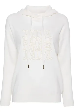 Max Mara Hoodie med präglad logotyp