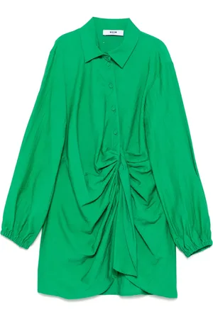 Msgm Skjortklänning med draperad detalj