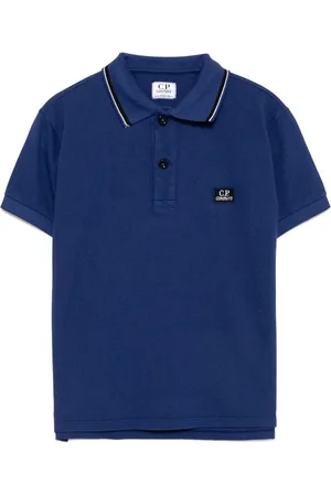 C.P. Company Pikétröja med broderad logotyp