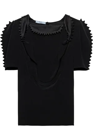 Prada Cady topp i crêpe