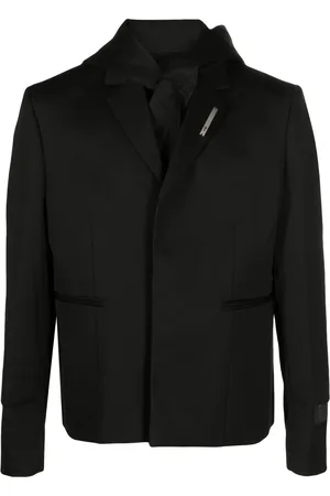 HELIOT EMIL Enkelknäppt blazer med huva