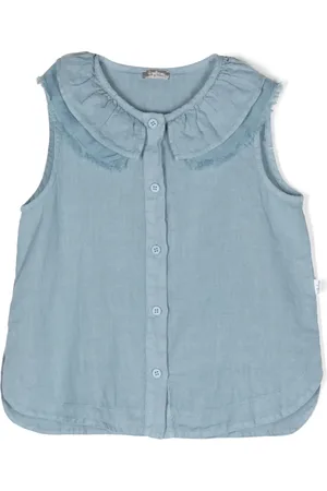 Il gufo ärmlös blus med fransar
