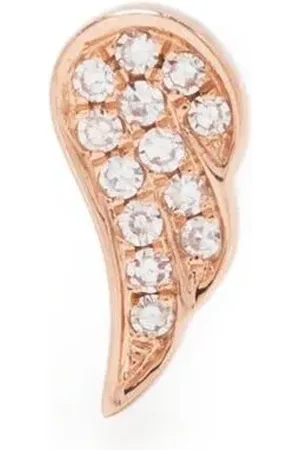 EF Collection Angel Wing diamantörhänge i 14K roséguld