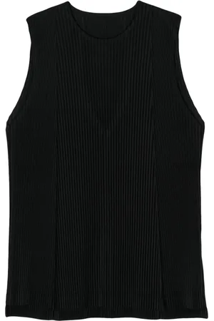 Issey Miyake Linne med plisserad detalj