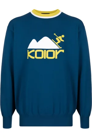 Kolor Intarsiastickad tröja med logotyp