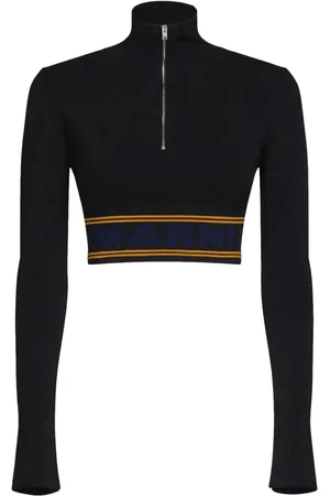 Marni Kort tröja med logotypband