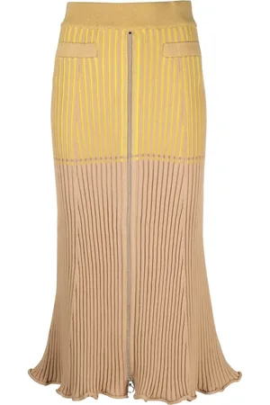 Paco rabanne Midikjol med ribbad detalj