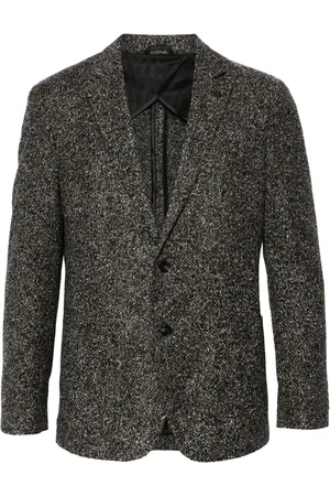 Karl Lagerfeld Enkelknäppt blazer med trubbigt slag