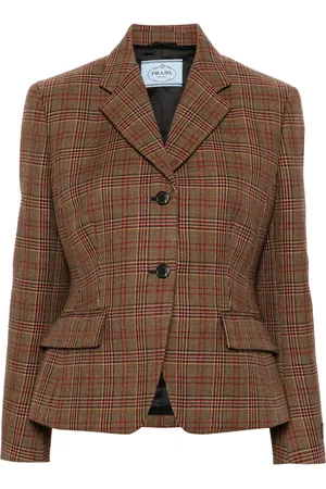 Prada Skotskrutig blazer