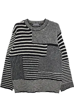YOHJI YAMAMOTO Sweatshirt med lappdesign