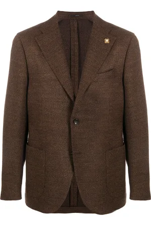 LARDINI Enkelknäppt blazer