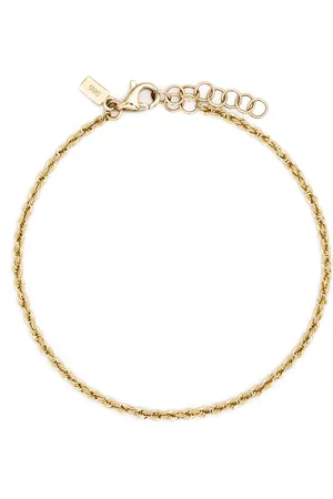 EF Collection Twist kedjearmband i 14K gult guld