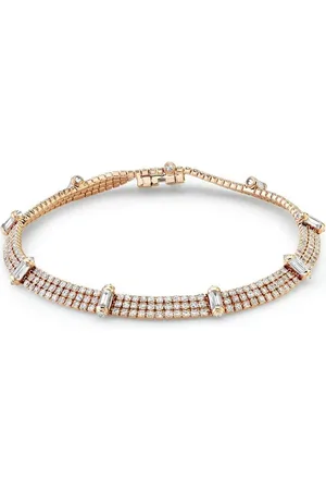 Shay Tripe Thread diamantarmband i 18K roséguld