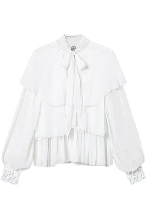 Twin-Set Blus med spetsdetalj