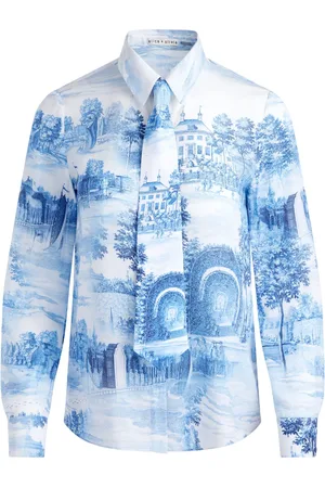 ALICE+OLIVIA Willa blus med knappslå