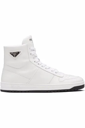Prada Höga perforerade sneakers
