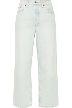 RE/DONE Beskurna jeans med lös passform