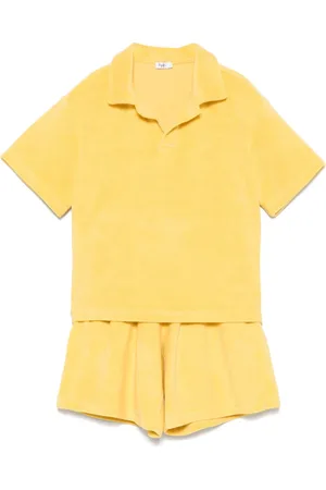 Il gufo Set med shorts med frottéeffekt
