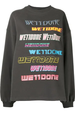 We11 Done Sweatshirt med logotyp