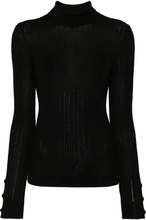 Moncler Dolcevita ribbad tröja