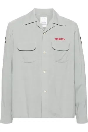 VISVIM Keesey skjorta med broderad logotyp