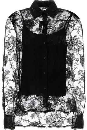 ERMANNO SCERVINO Blommig spetsskjorta