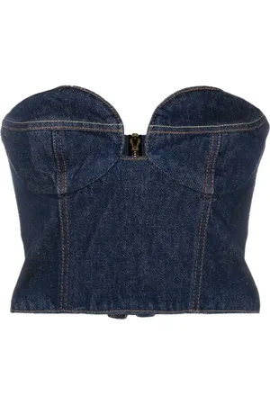 MAGDA BUTRYM Korsettopp i denim