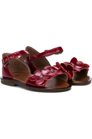 PèPè Flower applique open toe sandals