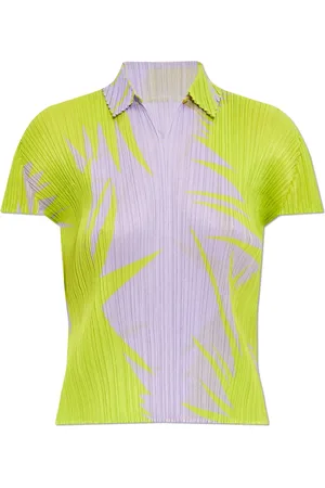 PLEATS PLEASE ISSEY MIYAKE Piquant topp med tryck