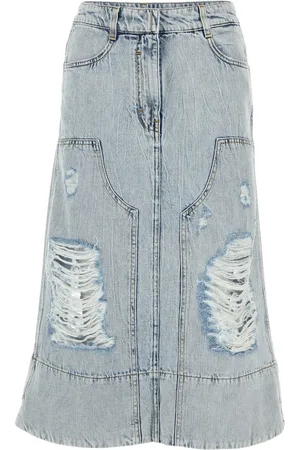 Givenchy Jeanskjol med sliten detalj