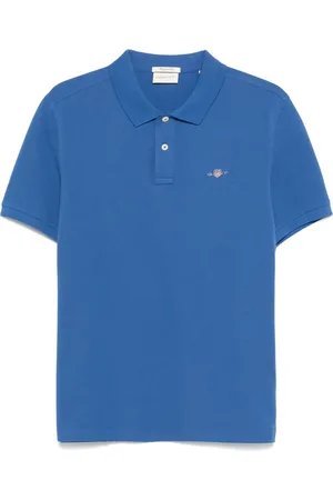GANT Kortärmad pikétröja med sköldmotiv