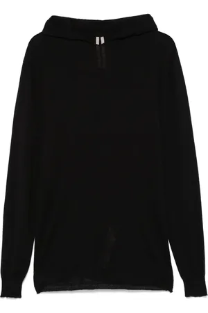 Rick Owens Finstickad hoodie