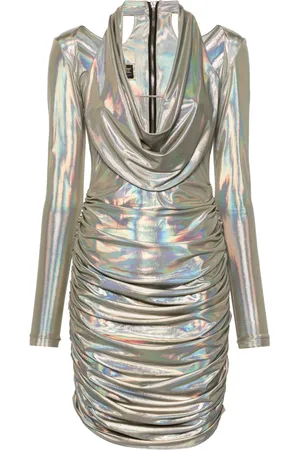 MITILIANE COUTURE Midiklänning med holografisk effekt