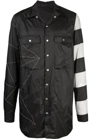 Rick Owens Humbug randig skjortjacka