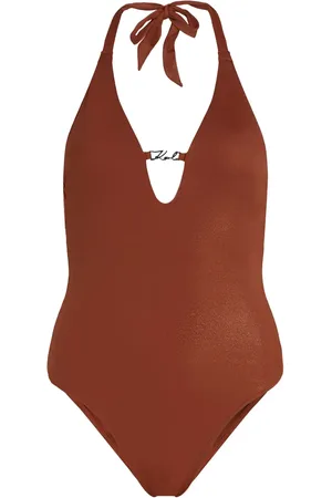 Karl Lagerfeld Signature glittrig baddräkt