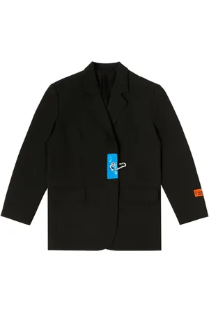 Heron Preston Enkelknäppt blazer med karbindetalj