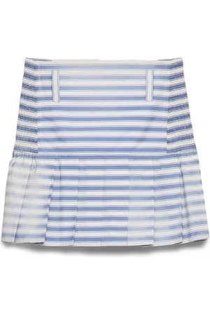 Prada Randig minikjol i poplin