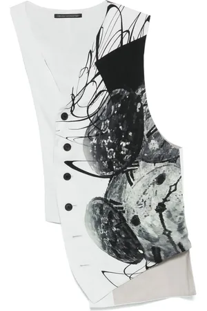 YOHJI YAMAMOTO Asymmetrisk väst