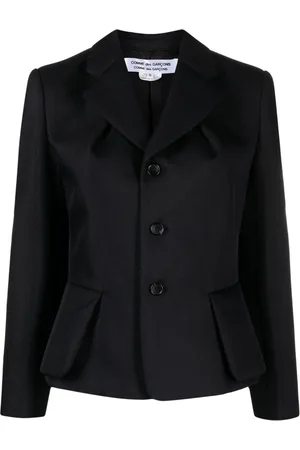 Comme des Garçons Enkelknäppt blazer med struktur