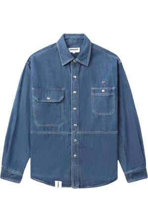 Chocoolate Jeansskjorta med logotypmärke
