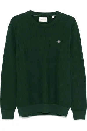 GANT Våffelstickad tröja