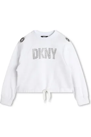 DKNY Sweatshirt med öljettlogotyp