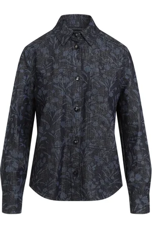 Giorgio Armani Blommig skjorta med blekt effekt