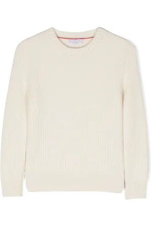 Brunello Cucinelli Ribbad kashmirtröja